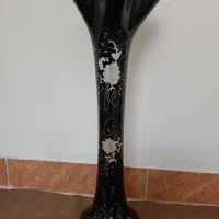 گلدان شیشه ایی بلند