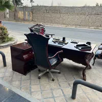 میز الفا بلندبا ال بغل و مبلمان اداری کلاسیک چنگی|دفتر کار|تهران, ایران|دیوار