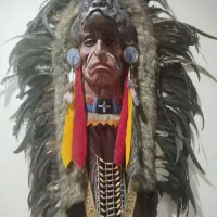 دیوار کوب سرخپوست چرم