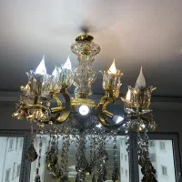 لوستر طلایی شیک وسالم مناسب پذیرایی