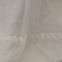 یک جفت پرده حریر تور با آستر سفید