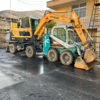 مینی بیل مکانیکی بابکت مینی لودر حمل نخاله کمپرسی