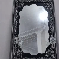 آینه و شمعدان در حد نو کاملا سالم|صنایع دستی و سایر لوازم تزئینی|زابل, |دیوار