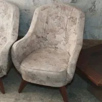 دو عدد مبل تک نفره به همراه میز جلو مبلی|مبلمان خانگی و میز عسلی|تهران, خانی آباد نو جنوبی|دیوار