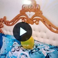تخت خواب دونفره به همراه دو عدد آباژور کریستالی