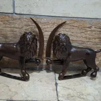 یک جفت شیر استاد جوهریان|کلکسیون اشیاء عتیقه|تهران, شادآباد|دیوار