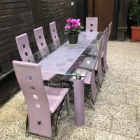 میز و صندلی غذاخوری ۸ نفره مخصوص ویلا و تالار