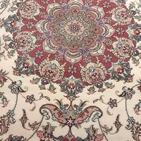 جفت فرش دستباف پشم و ابریشم ۶ متری نو