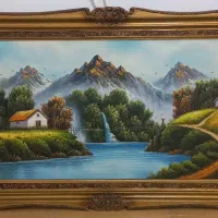 تابلو رنگ روغن سالم و بی نقص