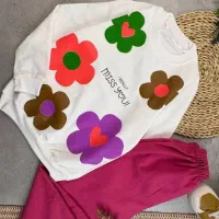 بلوز گُــل و شلوار لنـین (مزون کاروکیـتلـی)