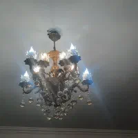 لوستر ۵ شاخه دوبل برنز