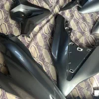 ست کامل تیتانیوم رکاب مشکی مات