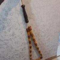 تسبیح چوبی قدیمی عتیقه لاکچری قطار اسباب بازی فوری