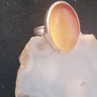 انگشتر نقره مردانه نگین عقیق شرف شمس، رزق و روزی