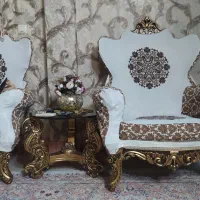 مبلمان 9 نفره همراه عسلی|مبلمان خانگی و میز عسلی|خرمآباد, |دیوار