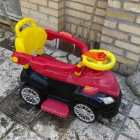 گهواره چوبی و کالسکه طرح ماشین