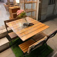 میز بالکنی چوبی ترمه دو نفره و چهار نفره