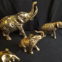 ۳۵ عدد فیل برنجی تزئینی