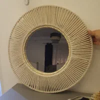 آینه مکرومه بزرگ