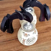 ۲ لوستر دیواری ۵ حباب فانوسی ۳ لوستر چوبی...|لوستر و چراغ آویز|شیراز, لاله|دیوار