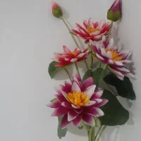 گل مصنوعی نیلوفر آبی