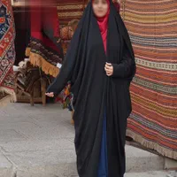 چادر مشکی عبایی جده دانشجویی سنتی کد 78Bn|لباس|خوی, |دیوار