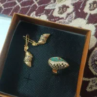 گوشواره و انگشتر طلا نو نو