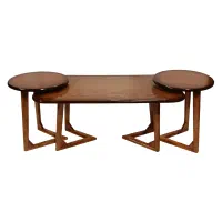 جلو مبلی میز عسلی تمام چوب مینیمال پینترستی