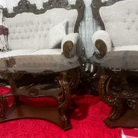 میز جلو مبلی با عسلی دوعدد اکبند نو