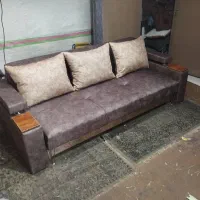 مبل ال تختخوابشو کاناپه تختشو تخت خواب شو دسته دار|مبلمان خانگی و میز عسلی|تبریز, |دیوار