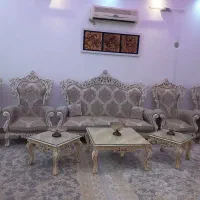 مبل استیل ۹ نفره|مبلمان خانگی و میز عسلی|قم, نخودی|دیوار