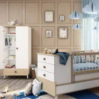 سرویس کمد و تخت چند کاره سیسمونی اقساطی|تخت و سرویس خواب|قم, باغ شریفی|دیوار