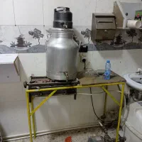 سماور دست ساز بزرگ  با میز و گاز و تمام وسایل|سماور، چای‌ساز، قهوه‌ساز|سنندج, |دیوار
