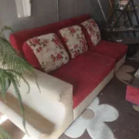 مبل راحتی مخمل چرم