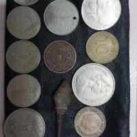 سکه قدیم شمایل امام علی،شاباش طاووس سکه پهلوی،نقره|کلکسیون سکه، تمبر، اسکناس|هرسین, |دیوار