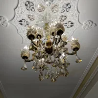 یک جفت لوستر ۱۲ شعله|لوستر و چراغ آویز|قم, نیروگاه|دیوار