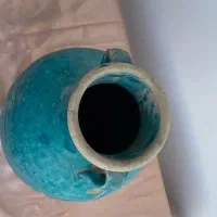 کوزه لعابی قدیمی عتیقه|کلکسیون اشیاء عتیقه|کرمان, |دیوار