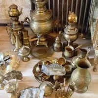 سماور زغالی و دکوری هندی