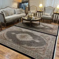 دو تخته فرش چهار متری نقش ماهی قالی سلیمان|فرش|رشت, شالکو|دیوار