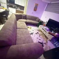 مبل ۸نفره ال|مبلمان خانگی و میز عسلی|کیش, |دیوار