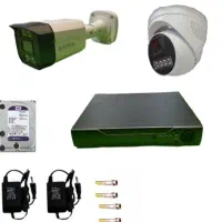 2عدد دوربین +دستگاه ۴کانال۵مگاپیکسل ++تشخیص چهره