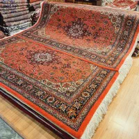 جفت ۶متری دستباف زمینه پوست پیازی