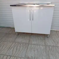 سینک ظرفشویی دوقلو با کابینت ام دی اف100در60|مصالح و تجهیزات ساختمان|شیراز, شهرک کوشکک|دیوار
