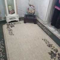فرش6متری کرم با حاشیه سبز