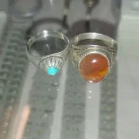 دو حلقه انگشتر نقره