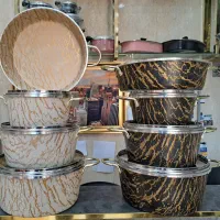 سرویس ۷ پارچه کرم و مشکی