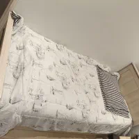 تخت مهمان دار دو تشکه و پاتختی دراور