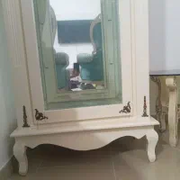 بوفه تمام چوب رنگ کرم|بوفه، ویترین، کنسول|هشتگرد, فاز ۱ مهستان|دیوار