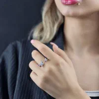 نمونه انگشتر پینترستی مدل پروانه درجه یک و زیبا
