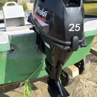 موتور قایق 25چهار زمانه استارت وهندل نو|قطعات یدکی و لوازم جانبی|بندرعباس, |دیوار